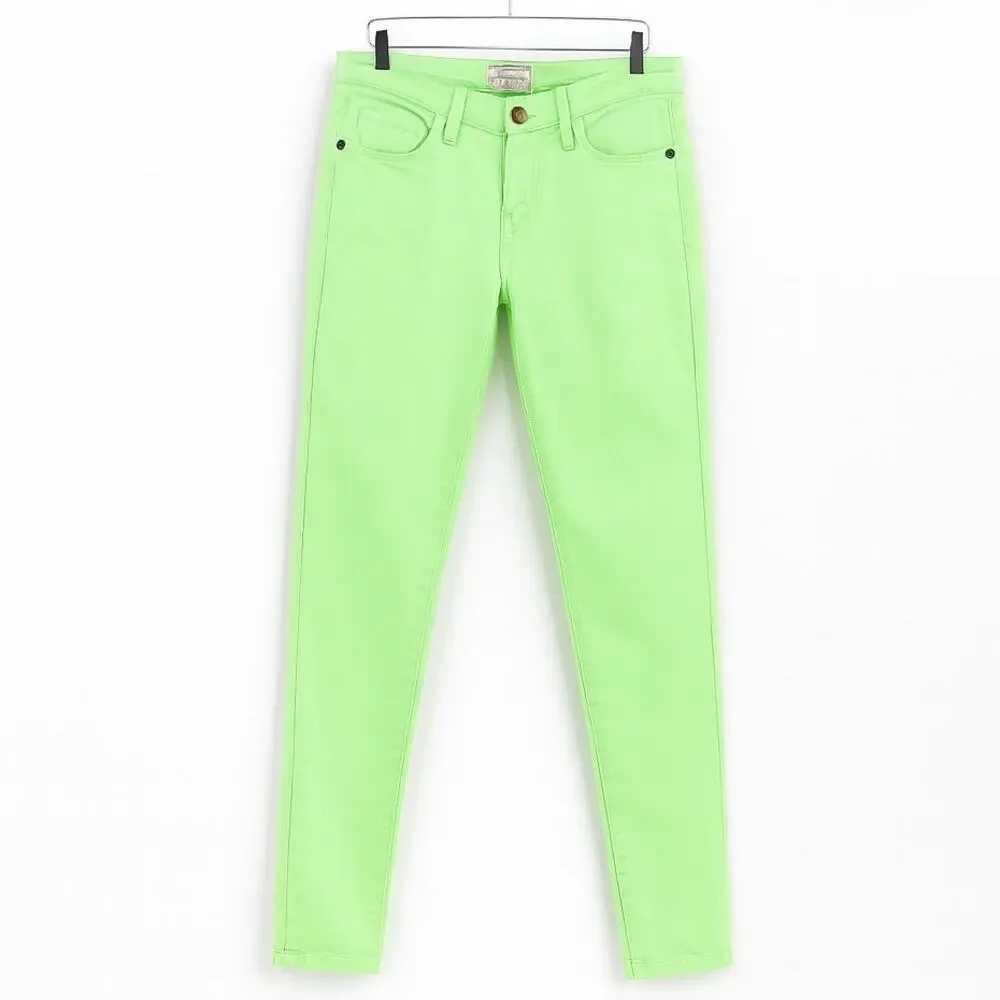 CURRENT / ELLIOT Lime Green The Stiletto Denim Skinny Jeans